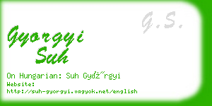 gyorgyi suh business card